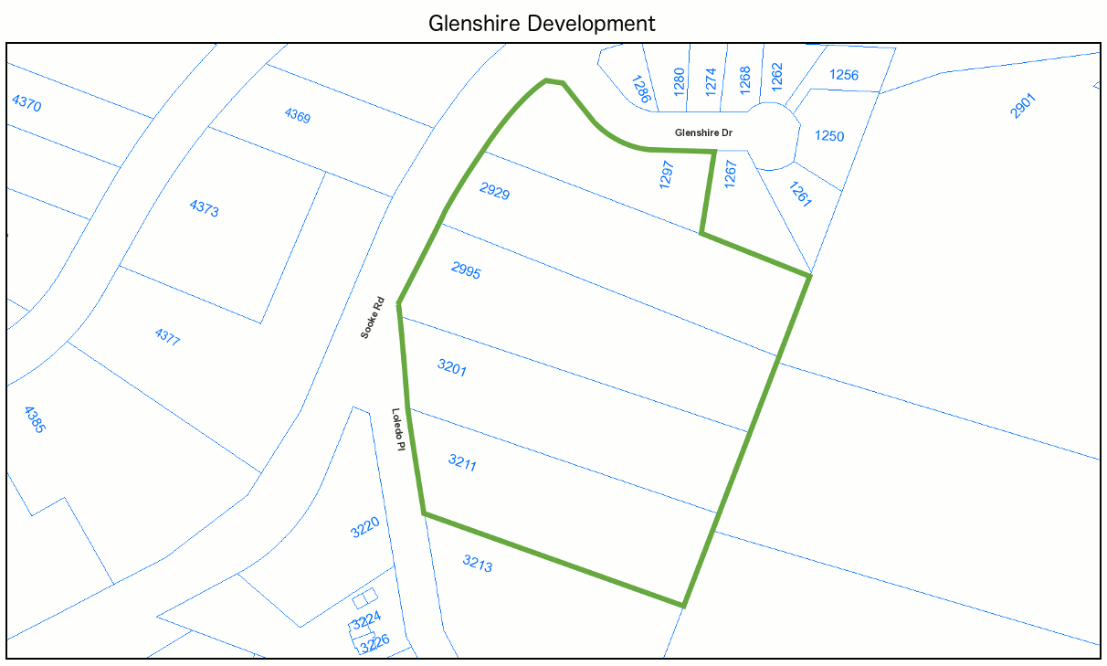 Glenshire 5 Lot Plan - Street Address